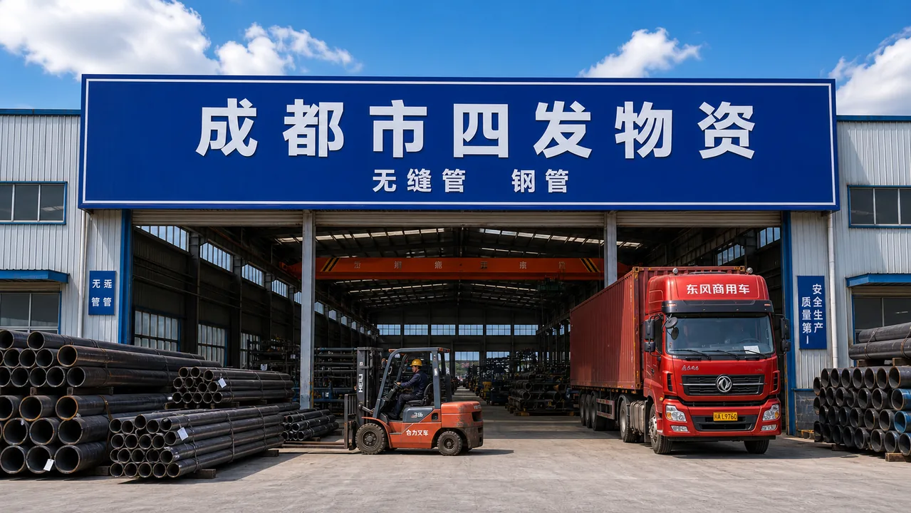 成都市四发物资AI门头图
