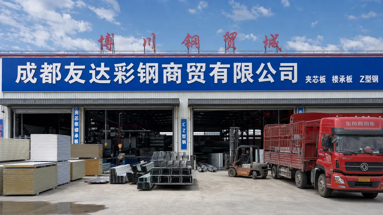 成都友达彩钢商贸有限公司AI门头图