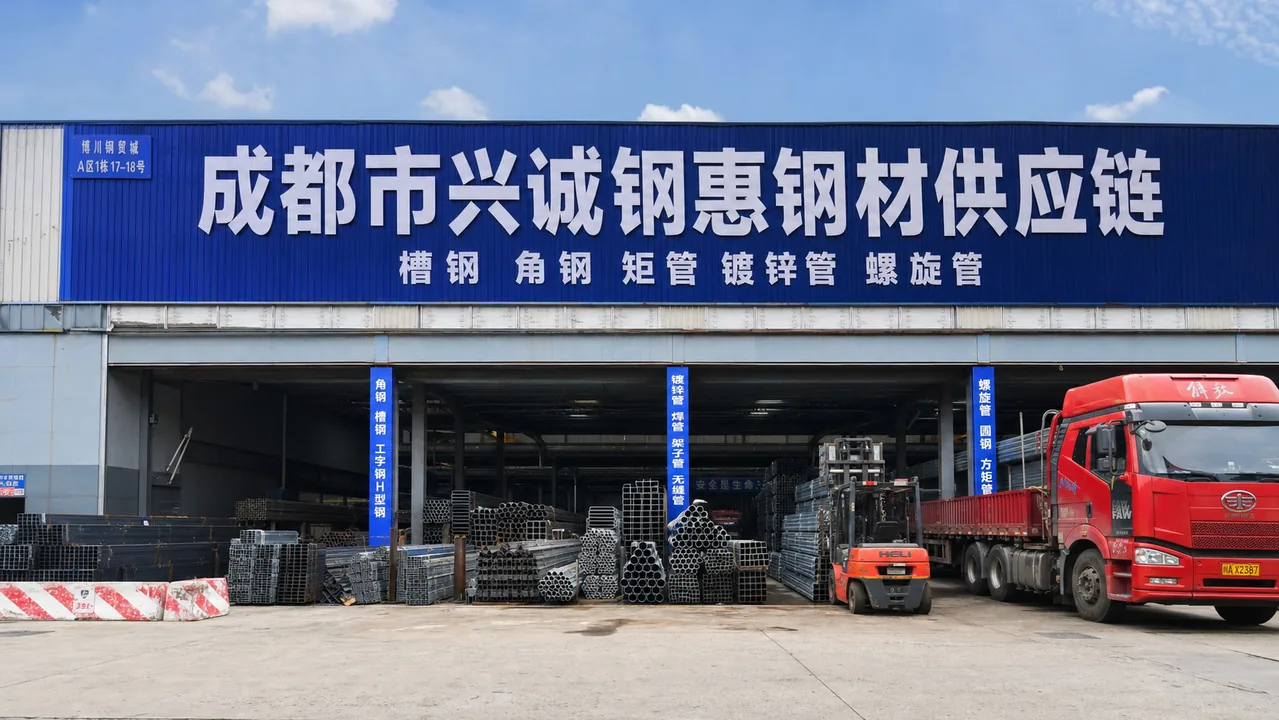 成都市兴诚钢惠钢材供应链AI门头图