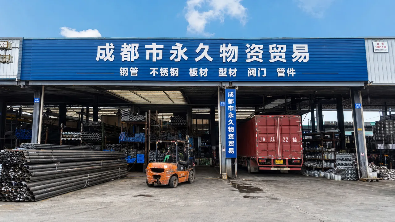 成都市永久物资贸易AI门头图