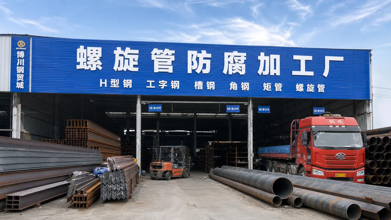 螺旋管防腐加工厂AI门头图